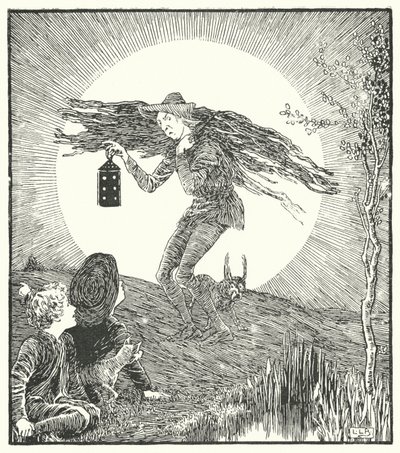 El hombre en la luna, cayó rodando de Leonard Leslie Brooke