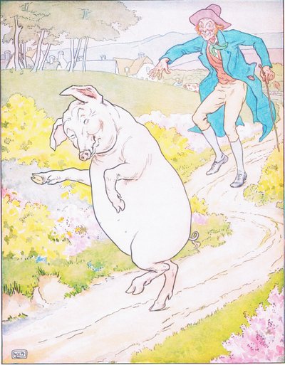 Al mercado, al mercado, a comprar un cerdo gordo de Leonard Leslie Brooke