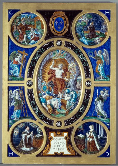 Retablo de la Santa Capilla: la Resurrección de Leonard Limosin