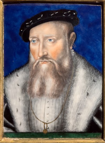 Claude de Guise, hacia 1567 (Esmalte polícromo sobre cobre) de Leonard Limosin
