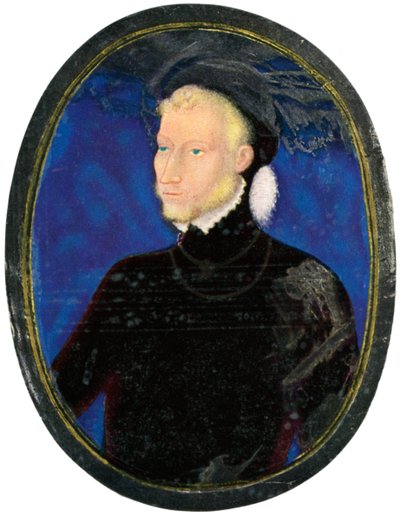 Retrato de un hombre, esmalte, pintado sobre cobre, siglo XVI de Leonard Limosin