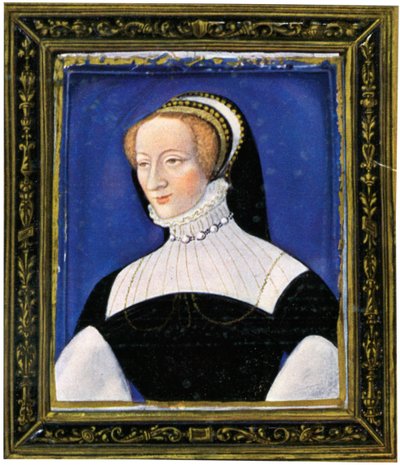 Retrato de una mujer, esmalte, pintado sobre cobre de Leonard Limosin