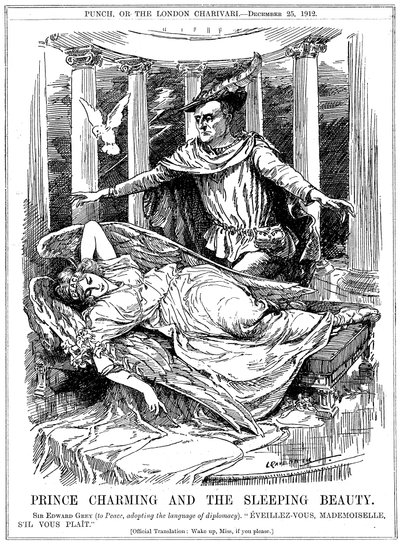El príncipe encantador y la bella durmiente, 1912 de Leonard Raven Hill