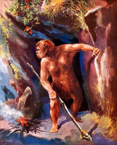 Hombre de Neandertal de Leonard Robert Brightwell