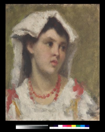 Retrato de una joven de Ciociaria de Leonardo Bazzaro