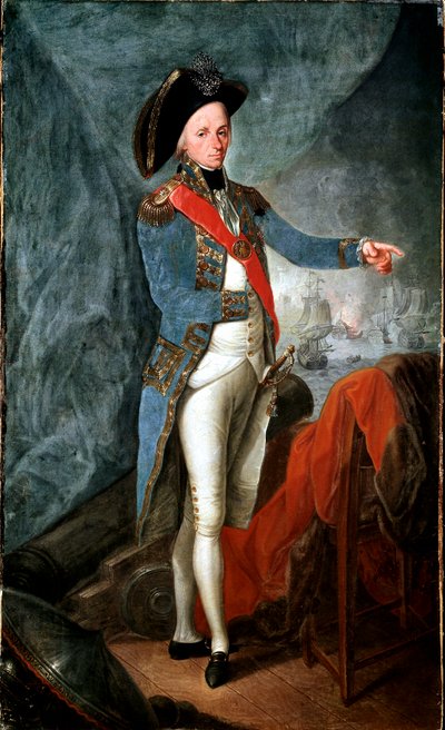 Retrato de Horatio Nelson de Leonardo Guzzardi