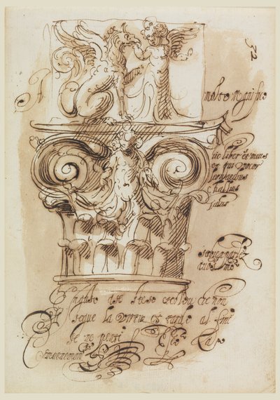 Diseño para un capitel de Leonardo Scaglia