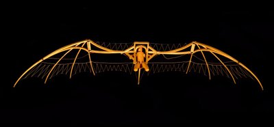 Modelo del planeador de Leonardo da Vinci - Museo de Ciencia y Técnica de Leonardo da Vinci, en Milán. de Leonardo da (after) Vinci