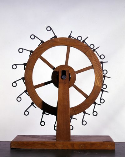 Movimiento perpetuo de Leonardo da Vinci - Museo de la ciencia y las técnicas de Leonardo da Vinci, en Milán de Leonardo da (after) Vinci