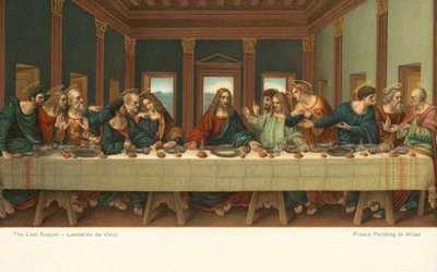La Última Cena (cromolito) de Leonardo da (after) Vinci