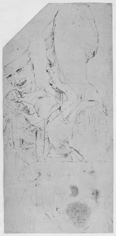 Un grotesco desposorio, c1480 de Leonardo da Vinci