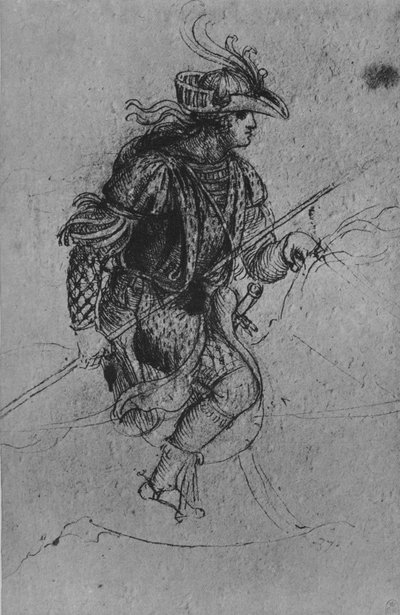 Un joven a caballo de Leonardo da Vinci