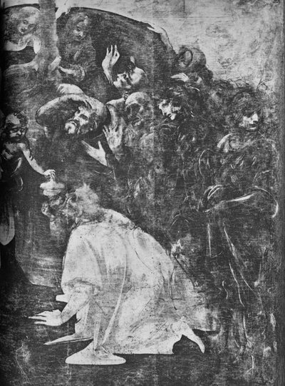 Adoración de los Magos - Parte inferior derecha, c. 1481 1945 de Leonardo da Vinci