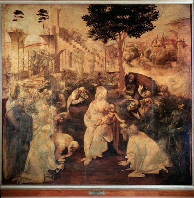 Adoración de los Magos de Leonardo da Vinci