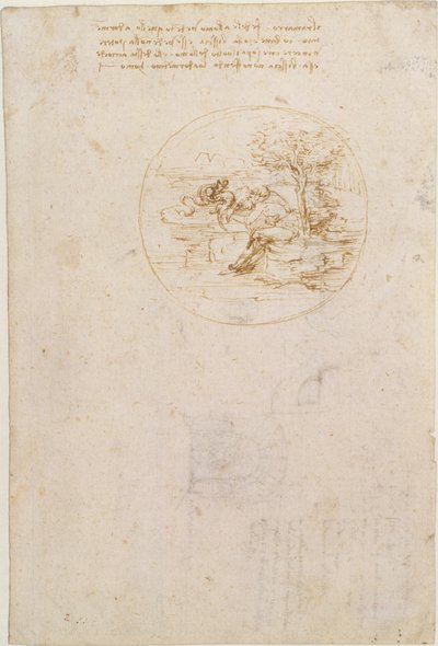 Alegoría sobre la fidelidad del lagarto de Leonardo da Vinci