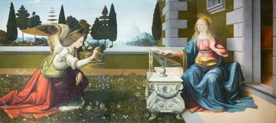 Anunciación de Leonardo da Vinci