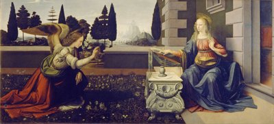 Anunciación de Leonardo da Vinci