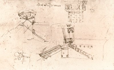 Arquitectura para castillos de Leonardo da Vinci