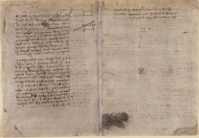 Arundel 263, f.245v, f.246r, Notas sobre geometría (c.1518) de 