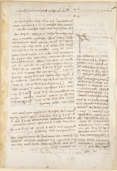 Arundel 263, f.26 Notas y diagramas sobre un método abreviado para medir distancias, de 