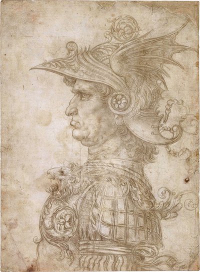 Busto de guerrero de Leonardo da Vinci