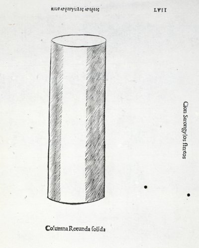 Columna rotunda solida, ilustración de 