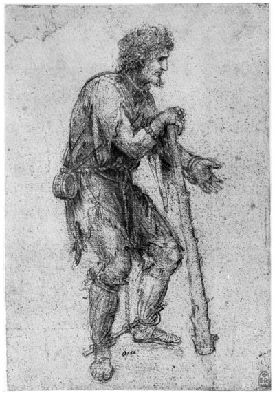 Estudio de Vestuario, finales del siglo XV o principios del siglo XVI, 1954 de Leonardo da Vinci