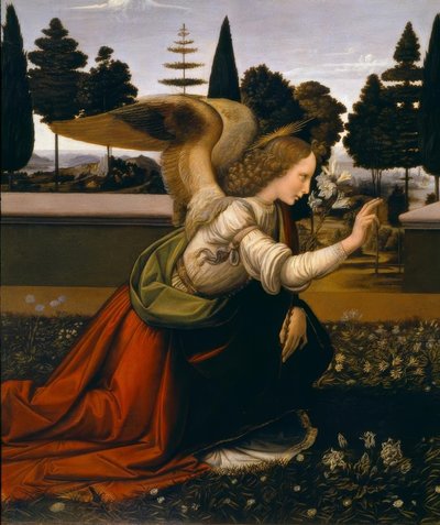 La Anunciación de Leonardo da Vinci
