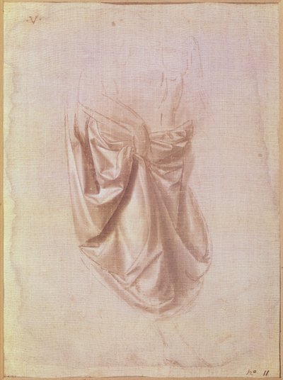 Estudio de drapeado de Leonardo da Vinci