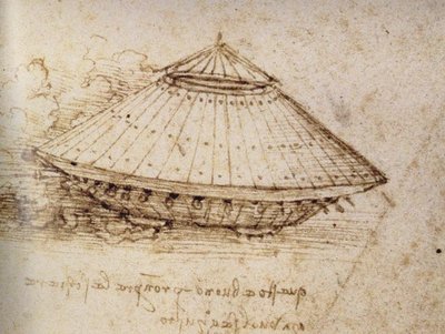 Dibujo de un tanque blindado, ca 1485 de Leonardo da Vinci