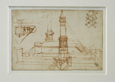 Estudio arquitectónico ... de Leonardo da Vinci