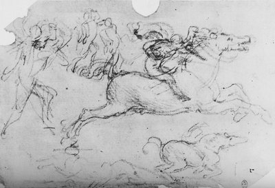Jinete Galopando y Otras Figuras de Leonardo da Vinci