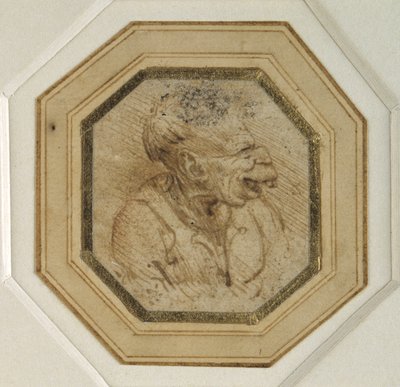 Cabeza grotesca de Leonardo da Vinci