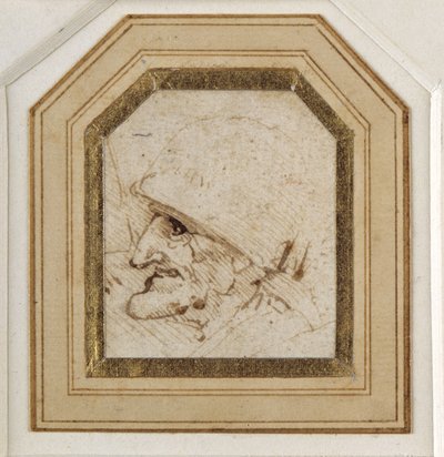 Cabeza grotesca de Leonardo da Vinci