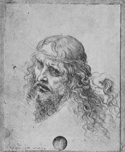 Cabeza de Cristo, c. 1480 de Leonardo da Vinci