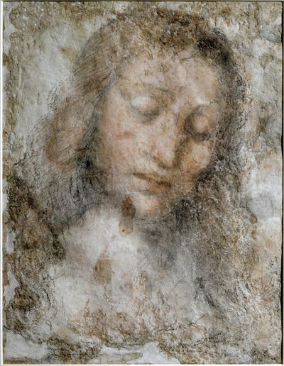 Cabeza de Cristo Redentor de Leonardo da Vinci