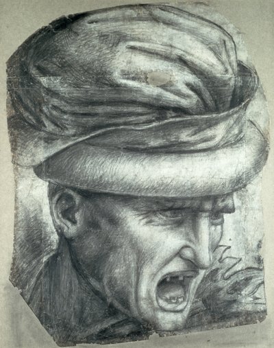 Cabeza de un guerrero, copia de un detalle de 