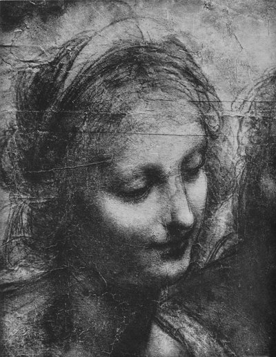 Cabeza de la Virgen - Virgen y Niño con Santa Ana e Infante San Juan de Leonardo da Vinci
