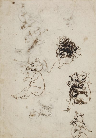 Leonardo da Vinci, objeto 1857.0110.1 - verso (British Museum) de Leonardo da Vinci