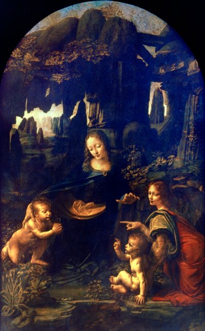 La Virgen de las Rocas, 1482-1486 de Leonardo da Vinci