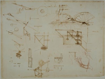 Estudios mecánicos de Leonardo da Vinci