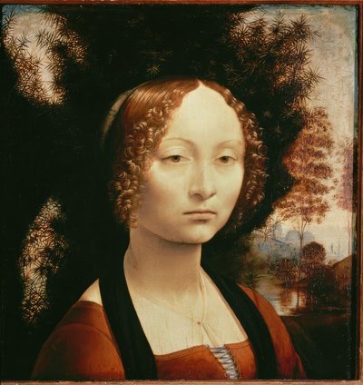 Retrato de Ginevra Benci de Leonardo da Vinci