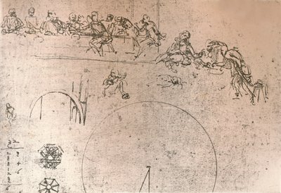 Boceto preparatorio para la pintura de 
