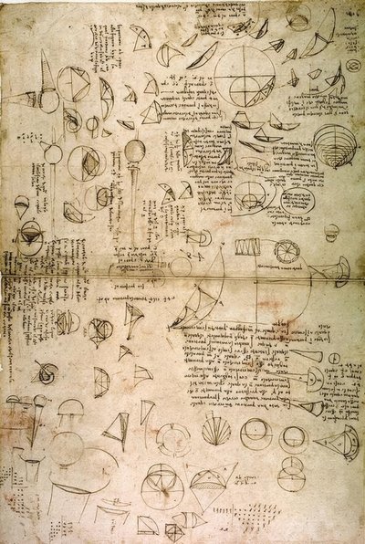 La cuadratura del círculo de Leonardo da Vinci