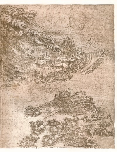 Representación de una tempestad, c1472-c1519, 1883 de Leonardo da Vinci