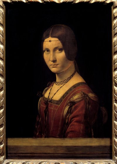 Retrato de dama de la corte de Milán (siglo XV) de Leonardo da Vinci