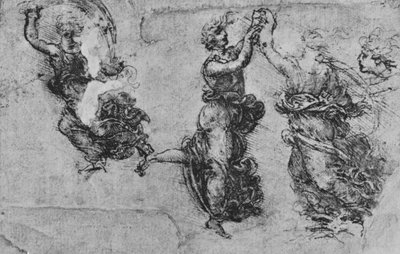 Estudios de Ninfas Bailarinas de Leonardo da Vinci