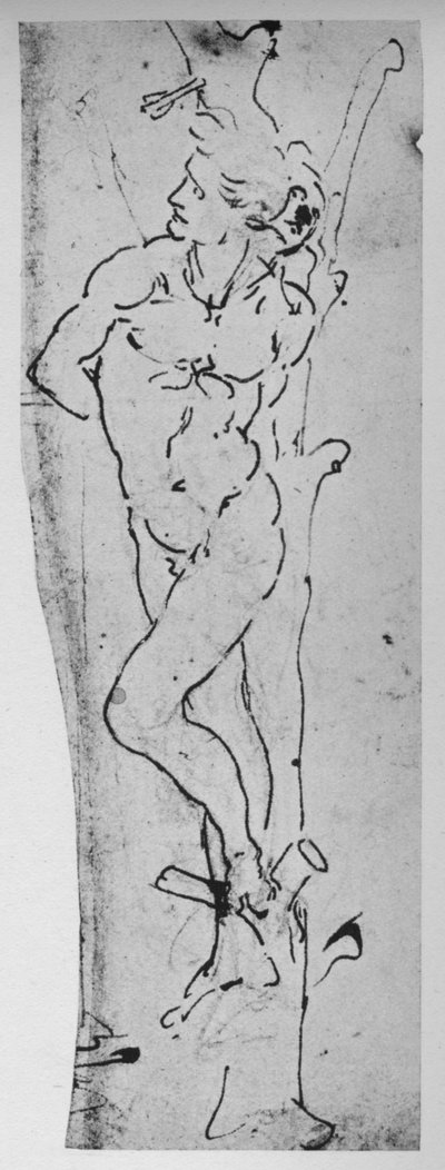 Estudio para un San Sebastián, c1480 1945 de Leonardo da Vinci