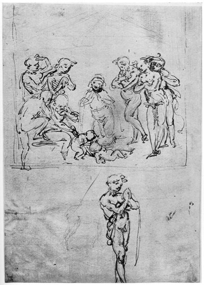 Estudio para la Adoración de los Magos, c1481 1954 de Leonardo da Vinci