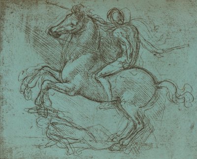 Estudio para el Monumento Sforza, c1482-c1499 de Leonardo da Vinci
